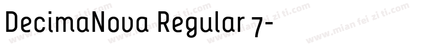 DecimaNova Regular 7字体转换
